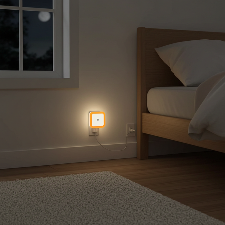 Veilleuse murale LED mini détecteur crépusculaire - modèle 2